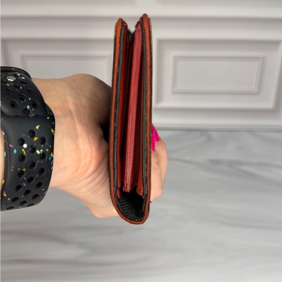 Louis Vuitton Damier Graphite Brazza Long Wallet | Red Interior | Box + Dust Bag - Picture 8 of 15